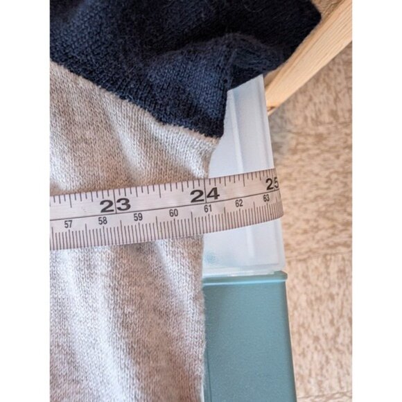 Boden Women Cashmere Blend Preppy Colorblock Meg Saddle Sleeve Jumper Large Grey - Picture 9 of 10